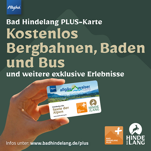 Bad Hindelang PLUS-Karte – Kostenlos Bergbahnen, Baden und Bus